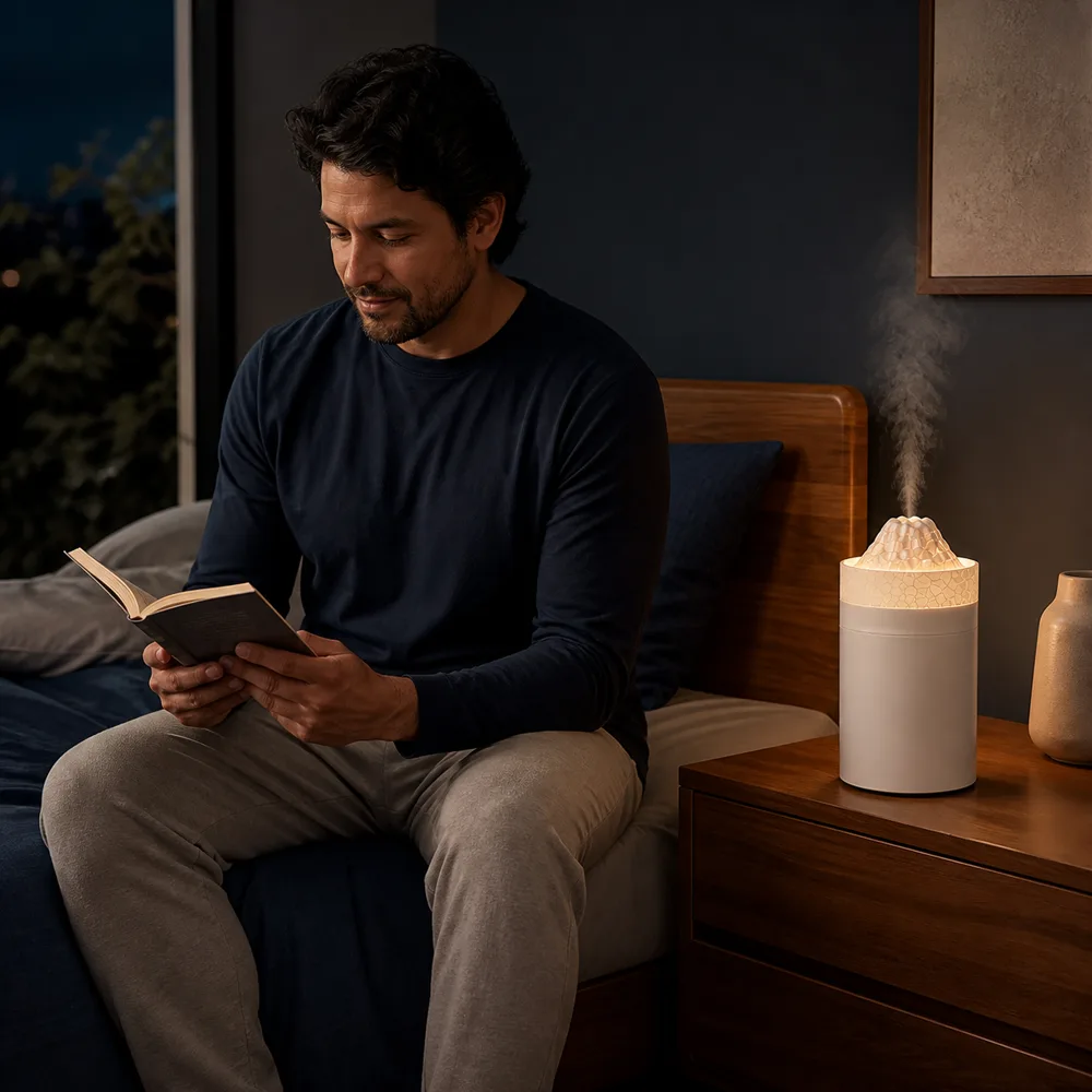 evening with Univermartg humidifier