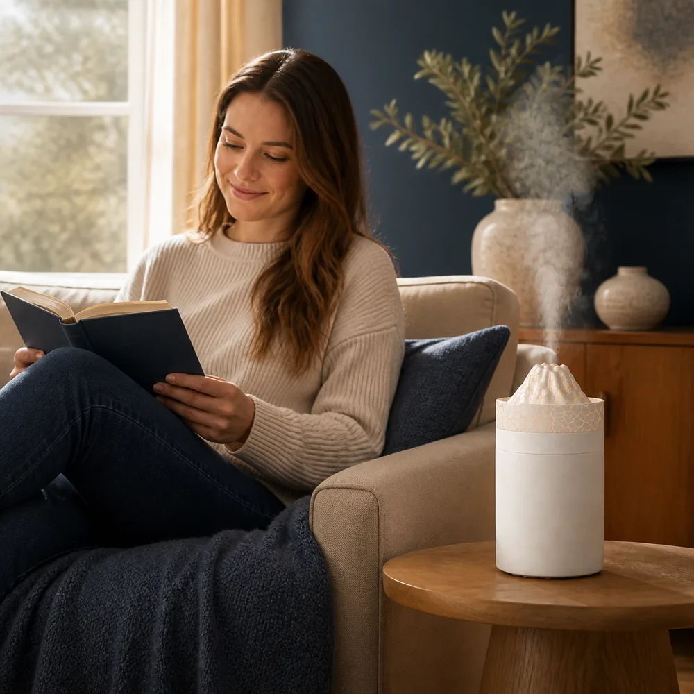 reading with Univermartg humidifier